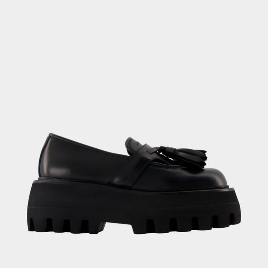 Loafers - Alexander McQueen - Leather - Black