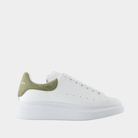 Oversized Sneakers - Alexander McQueen - Leather - Khaki