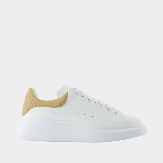 Oversized Sneakers - Alexander McQueen - Leather - Beige