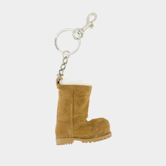 Mini Alaska Keyring - Balenciaga - Leather - Brown