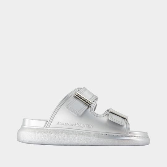 Hybrid Sandals - Alexander McQueen - Rubber - Silver