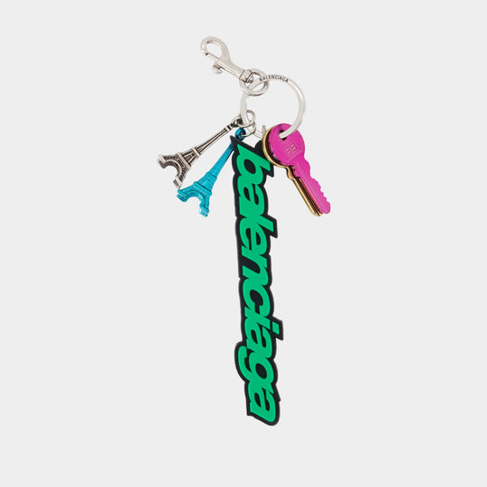 Biker B.logo Keychain - Balenciaga - Acrylic - Green