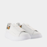 Oversized Sneakers - Alexander McQueen - Leather - White