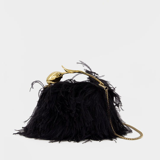 Mini Bloom Bag - ERDEM - Leather - Black