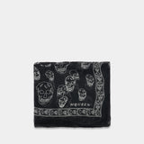 Ca Skull Scarf - Alexander McQueen - Silk - Black