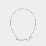 Man. Motherfucker Necklace - Vivienne Westwood - Metal - Silver