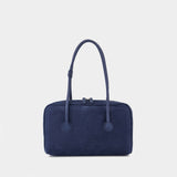 Soft Boston Shoulder Bag - Margesherwood - Leather - Blue