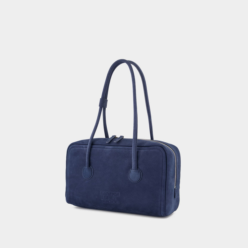 Soft Boston Shoulder Bag - Margesherwood - Leather - Blue