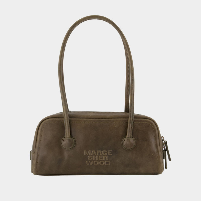 Soft Shoulder Bag Boston Ew - Margesherwood - Leather - Grey