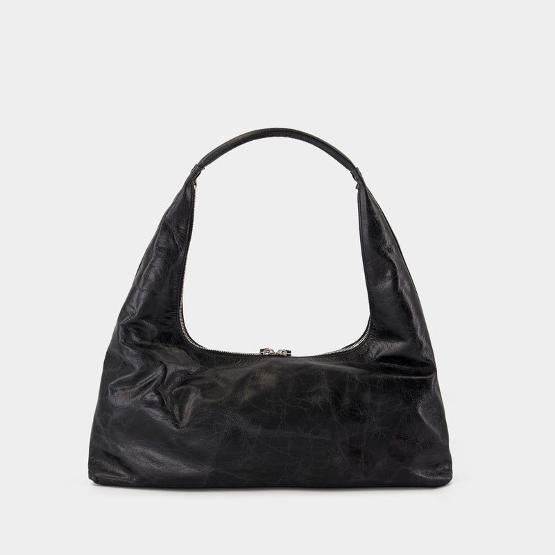 Large Shoulder Bag - Margesherwood - Leather - Black