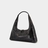 Large Shoulder Bag - Margesherwood - Leather - Black