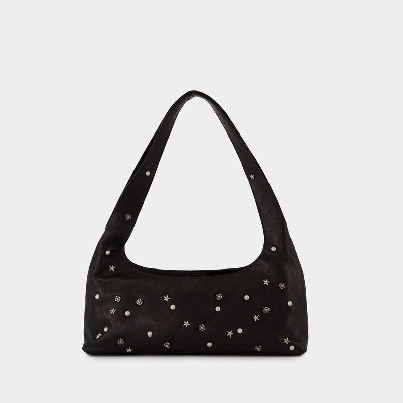 Halter Shoulder Bag - Margesherwood - Leather - Black