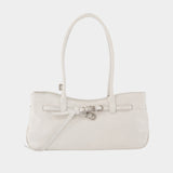 Grandma Used Shoulder Bag - Margesherwood - Leather - White