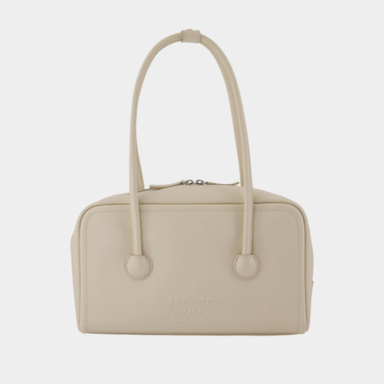 Soft Boston Shoulder Bag – Margesherwood – Leather – Beige
