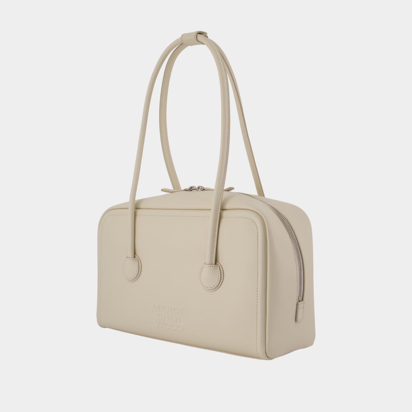 Soft Boston Shoulder Bag – Margesherwood – Leather – Beige
