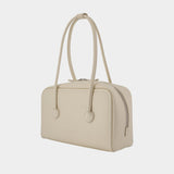 Soft Boston Shoulder Bag – Margesherwood – Leather – Beige