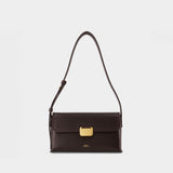 Simone Small Shoulder Bag - A.P.C. - Leather - Dark Brown