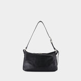 Outpocket Shoulder Bag - Margesherwood - Leather - Black