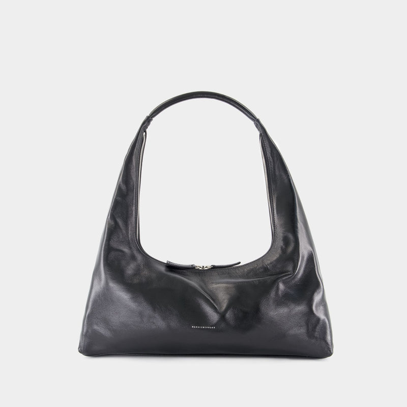 Large Shoulder Bag - Margesherwood - Leather - Black