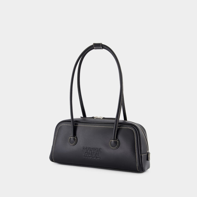 Soft Baguette Shoulder Bag - Margesherwood - Leather - Black