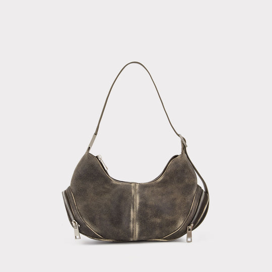 Cargo棕色小牛皮单肩包斜挎包