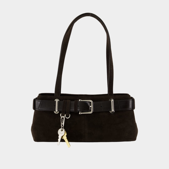 Shoulder Brocle Mini Bag - Osoi - Leather - Brown