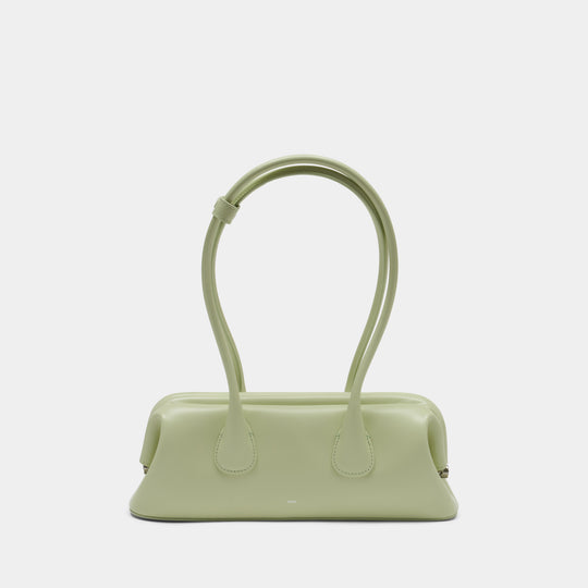 Boat Wide Mini Shoulder Bag - Osoi - Leather - Green