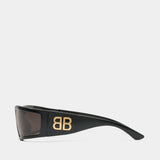 Bb0458s Sunglasses - Balenciaga - Acetate - Black