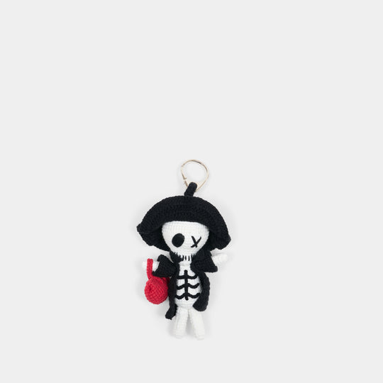 Booette Manta Bag Accessory - Alexander McQueen - Cotton - Black