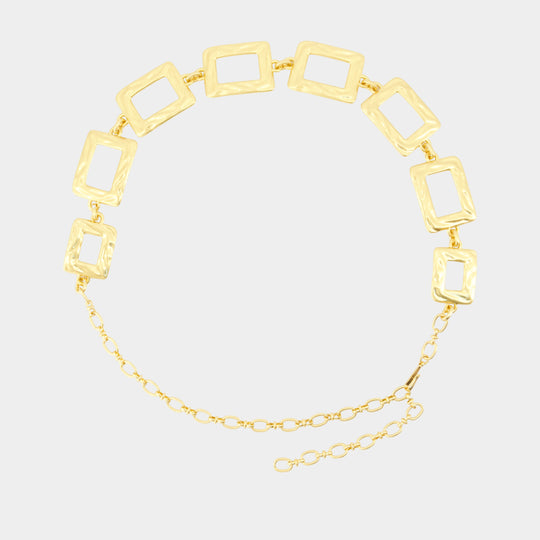 Alight Square Chain Belt - Zimmermann - Metal - Gold