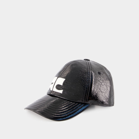 Ac Logo Cap - Courreges - Vinyl - Black