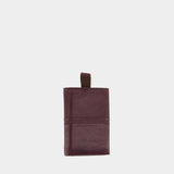 Amore Card Holder - Rouje - Leather - Burgundy