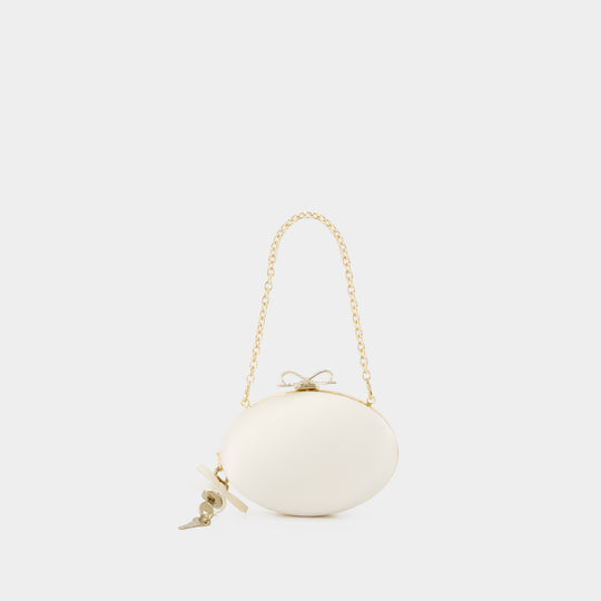 Oval Clutch - SELF PORTRAIT - Synthetic - Ivory