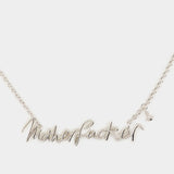 Man. Motherfucker Necklace - Vivienne Westwood - Metal - Silver