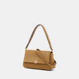 Charlie Small Shoulder Bag - Tory Burch - Leather - Brown