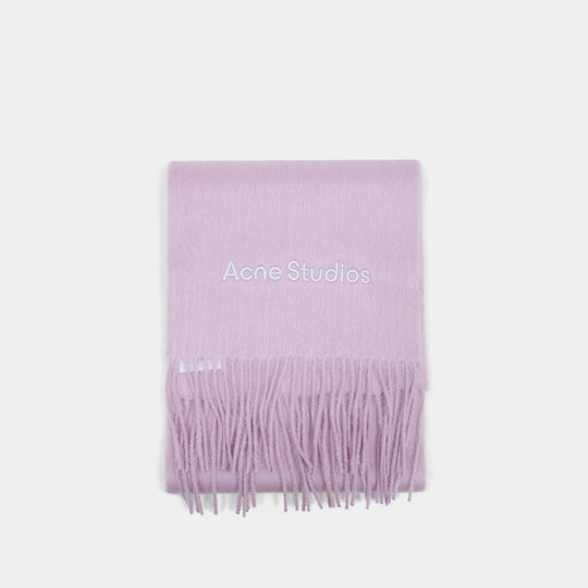 Logo Scarf - Acne Studios - Wool - Pink
