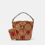 T-Monogram Purse - Tory Burch - Synthetic - Beige