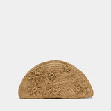 Clutch - Vanessa Bruno - Raffia - Beige