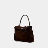 Rodeo Top Handle Bag M - Balenciaga - Leather - Brown