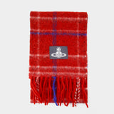 30x200 Scarf - Vivienne Westwood - Wool - Red