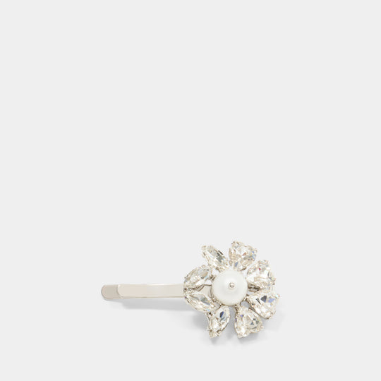 Mini Heartbloom Hair Clips - Simone Rocha - Crystal  - Ivory