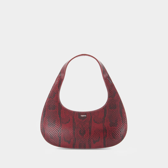 Python Loop Swipe Shoulder Bag - Coperni - Leather - Burgundy