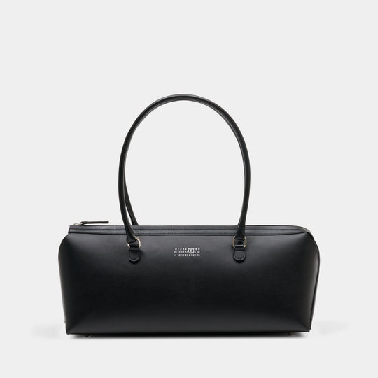 New Bauletto J Large Shoulder Bag - MM6 Maison Margiela - Leather - Black