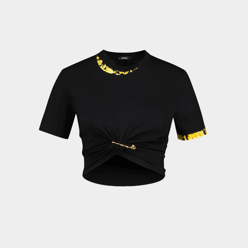 T Shirt Barocco T Shirt - Versace - Cotton - Black