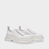 Tread Slick Sneakers - Alexander McQueen - Canvas - White