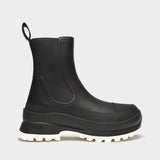 Trace Eco Ankle Boots in Black Polyurethane