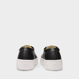 玛尼 Marni Sneakers黑色皮质运动鞋平底鞋正品