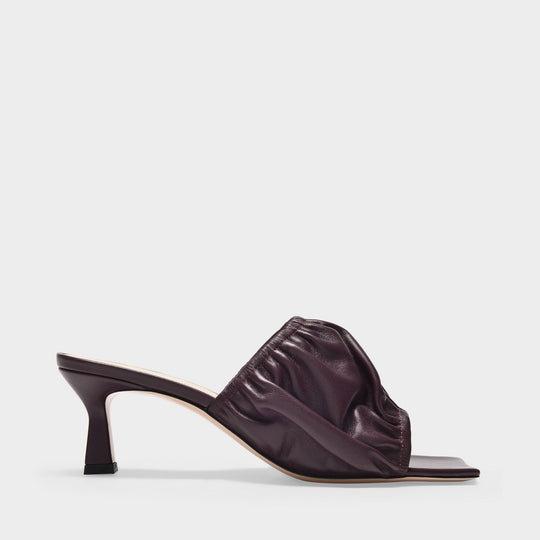 Wandler Ava Kitten 皮质低跟凉鞋正品