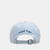 Jeremy Baseball Cap - ANINE BING - Cotton - Blue