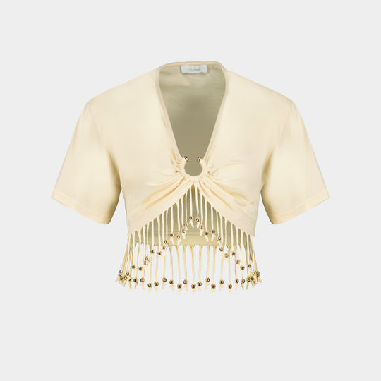 T-shirt - Rabanne - Cotton - Ivory